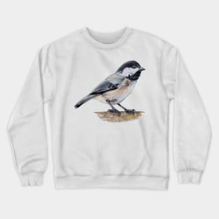 Chickadee drawing 7 (no background) Crewneck Sweatshirt